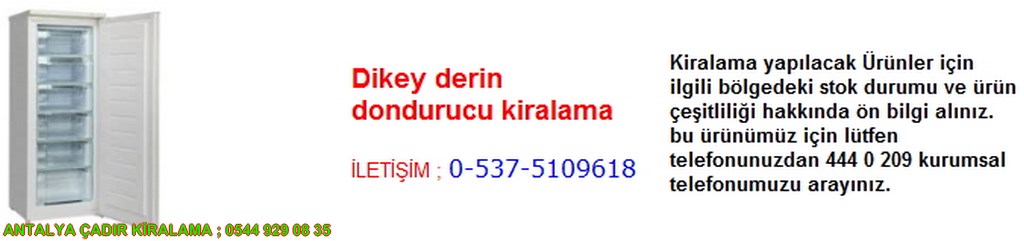 antalya dikey derin dondurucu kiralama iletişim ; 0544 929 08 35