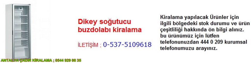 antalya dikey soğutucu buzdolabı kiralama iletişim ; 0544 929 08 35