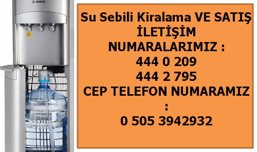 antalya kaliteli su sebili kiralama
