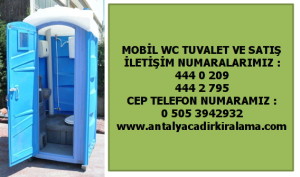 antalya ucuz tuvalet kiralama