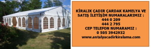 antalya ucuz çadır kiralama