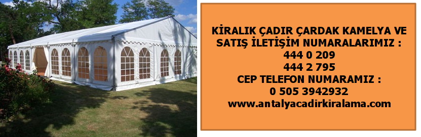 antalya ucuz çadır kiralama