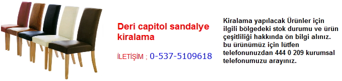 deri capitol sandalye kiralama