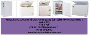 kaliteli buz dolabı kiralama antalya