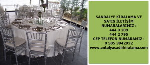 kaliteli sandalye kiralama antalya