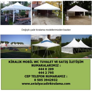 kaliteli çadır kiralama antalya